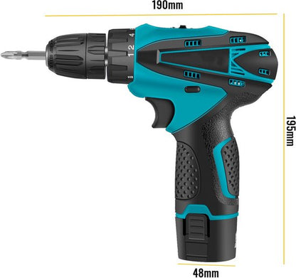 DEUTSCHE STAHL 2 PIECES IMPACT DRILL 2 BATTERIES