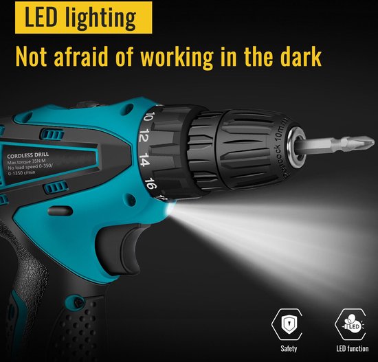 DEUTSCHE STAHL 2 PIECES IMPACT DRILL 2 BATTERIES