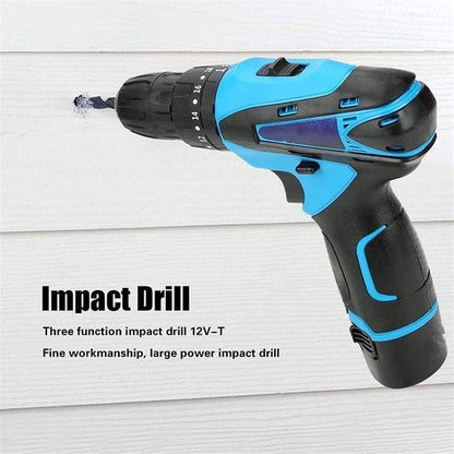 DEUTSCHE STAHL 2 PIECES IMPACT DRILL 2 BATTERIES
