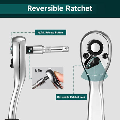 ΕΠΑΓΓΕΛΜΑΤΙΚΗ ΜΕΤΑΛΛΙΚΗ ΒΑΛΙΤΣΑ ΜΕ 85 ΕΡΓΑΛΕΙΑ 1/4 1/2