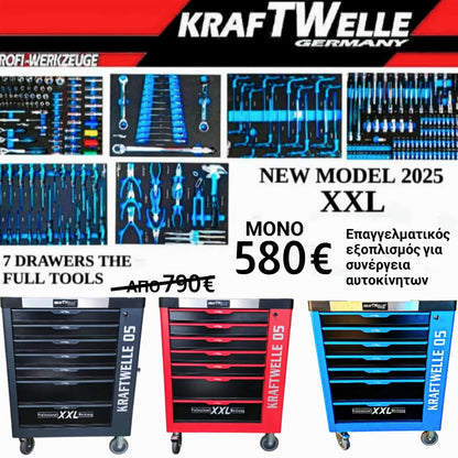 KRAFTWELLE GERMANY PROFESSIONAL TOOLS 🔧 TROLLEY XXL