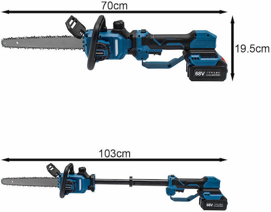 SG TOOLS ΤΗΛΕΣΚΟΠΙΚΟ ΑΛΥΣΟΠΡΙΟΝΟ ΜΕ 3 ΜΠΑΤΑΡΙΕΣ ΦΟΡΤΙΣΤΗ ΒΑΛΙΤΣΑ ΑΠΟΘΗΚΕΥΣΗΣ ΜΕ ΑΥΤΟΜΑΤΗ ΛΙΠΑΝΣΗ
