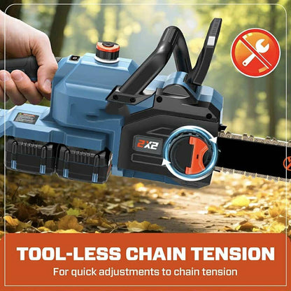 KRAFTPRO ΑΛΥΣΟΠΡΙΟΝΟ ΜΕ 2 ΜΠΑΤΑΡΙΕΣ ΜΕ ΛΑΜΑ 16" ΙΝΤΖΩΝ 40cm ΚΑΙ ΔΙΠΛΟΣ ΦΟΡΤΙΣΤΗΣ ΑΥΤΟΜΑΤΗ ΛΙΠΑΝΣΗ