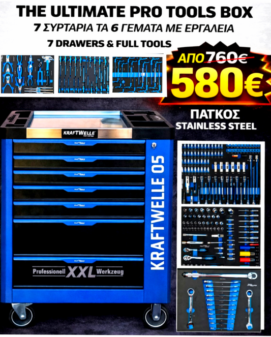 KRAFTWELLE GERMANY PROFESSIONAL TOOLS 🔧 TROLLEY XXL