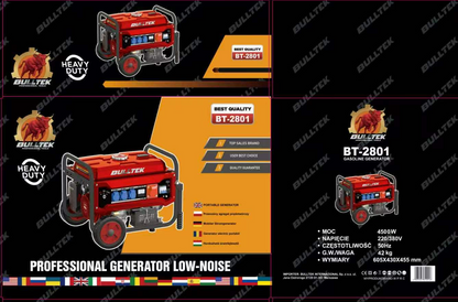 BULLTEK Γεννήτρια Βενζίνης 3.8kW με starter & Μπαταρία