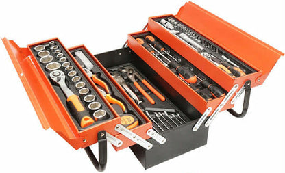 ΕΠΑΓΓΕΛΜΑΤΙΚΗ ΜΕΤΑΛΛΙΚΗ ΒΑΛΙΤΣΑ ΜΕ 85 ΕΡΓΑΛΕΙΑ 1/4 1/2