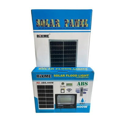 Ηλιακός Προβολέας 397LED 400W Λευκού Φωτισμού IP67 RiXME RZ-400W – Μαύρο