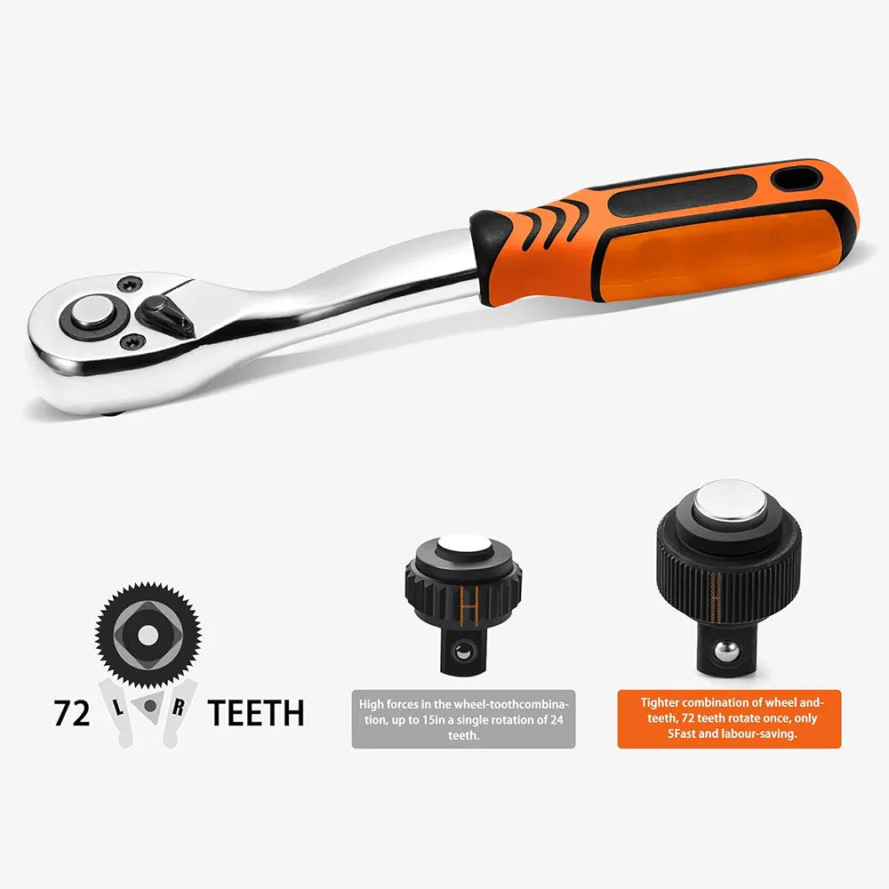 ΕΠΑΓΓΕΛΜΑΤΙΚΗ ΜΕΤΑΛΛΙΚΗ ΒΑΛΙΤΣΑ ΜΕ 85 ΕΡΓΑΛΕΙΑ 1/4 1/2