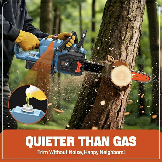 KRAFTPRO ΑΛΥΣΟΠΡΙΟΝΟ ΜΕ 2 ΜΠΑΤΑΡΙΕΣ ΜΕ ΛΑΜΑ 16" ΙΝΤΖΩΝ 40cm ΚΑΙ ΔΙΠΛΟΣ ΦΟΡΤΙΣΤΗΣ ΑΥΤΟΜΑΤΗ ΛΙΠΑΝΣΗ